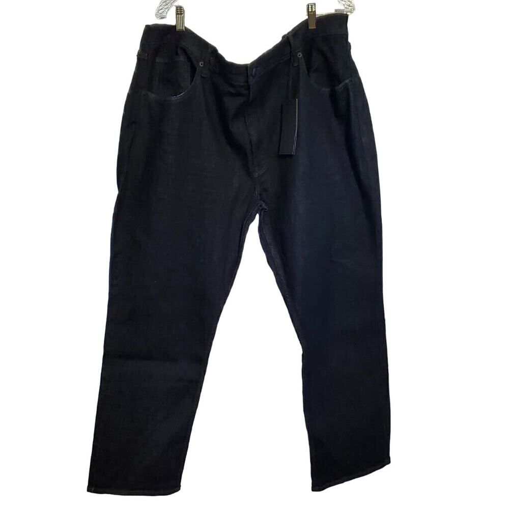 NWT Shaquille O'Neal  Men's Dark Denim Big and Tall Athletic Fit Jeans, 44W x30L